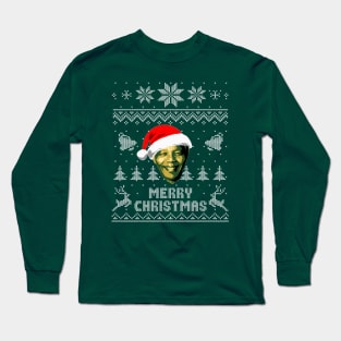 Nelson Mandela Merry Christmas Long Sleeve T-Shirt